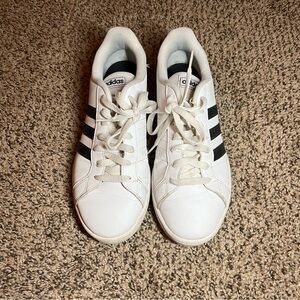 Adidas classic 3 stripes white/black